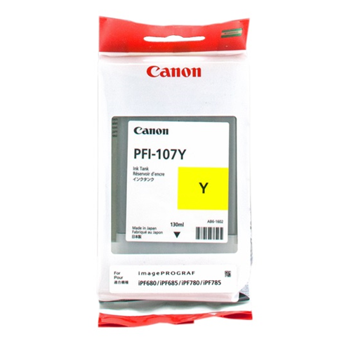 [6708B001] EXTRA SCONTO # PFI-107Y Cartuccia inchiostro giallo 130ml