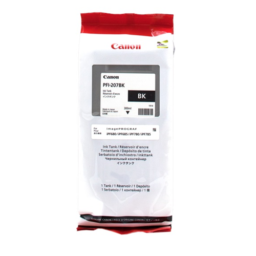 [8789B001] PFI-207BK Nero Cartuccia inchiostro 300ml