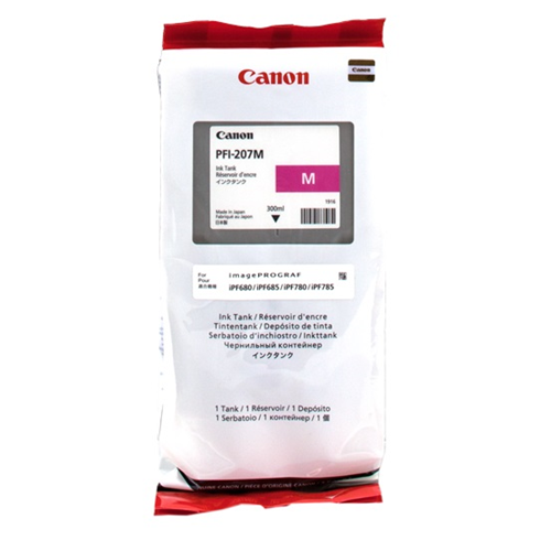 [8791B001] PFI-207M Magenta Cartuccia inchiostro 300ml