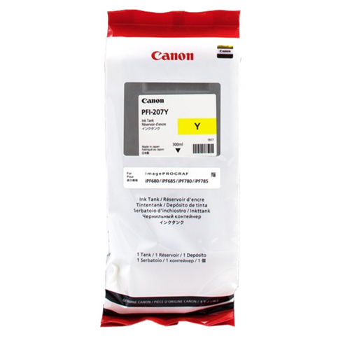 [8792B001] PFI-207Y Giallo Cartuccia inchiostro 300ml