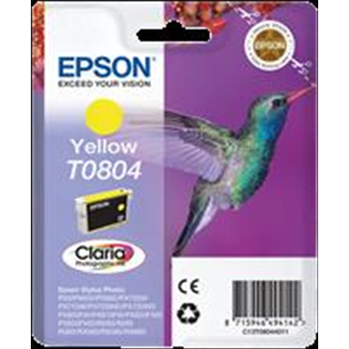 [C13T08044011] T0804 Cartuccia inchiostro giallo 7.4ml - ATTENZIONE NON SONO PIU COMPATIBILI CON R265 / R360 / RX560