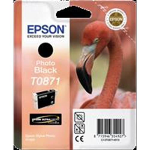 [C13T08714010] PROMO SUL DISPONIBILE # T0871 Cartuccia inchiostro nero (foto) 11.4ml