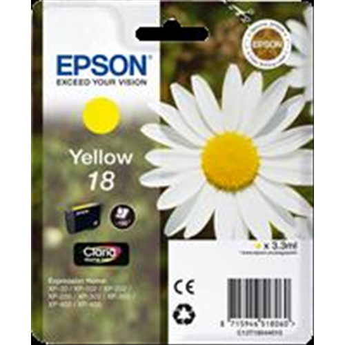 [C13T18044012] T1804 Cartuccia inchiostro giallo 3.3ml,18 standard