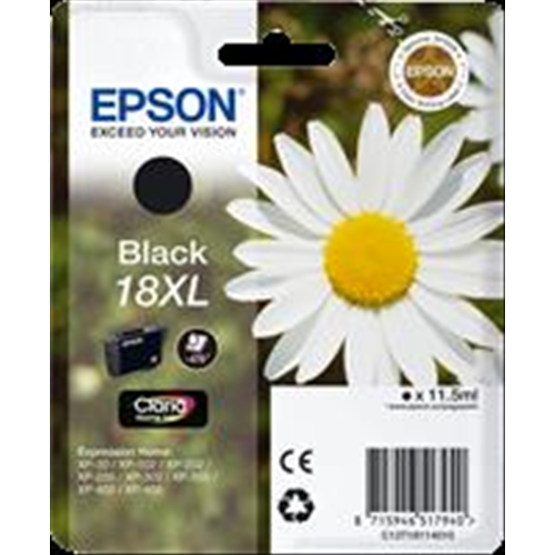 [C13T18114012] T1811 Cartuccia inchiostro 18XL nero 11.5ml