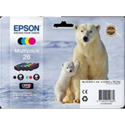 [C13T26164010] T2616 Multipack bk/m/c/y 4 cartucce d'inchiostro: T2601 + T2612 + T2613 + T2614
