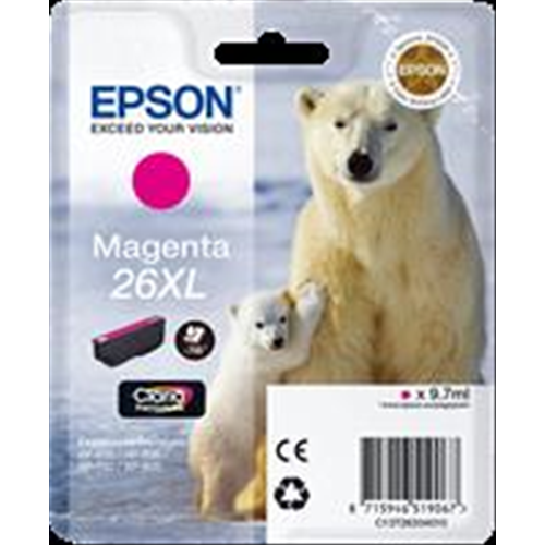 [C13T26334012] T2633 Cartuccia inchiostro magenta 9.7ml, 26XL