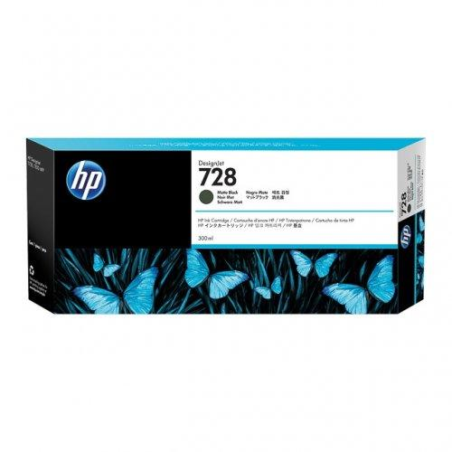 [F9J68A] N.728 nero opaco Cartuccia inchiostro 300ml