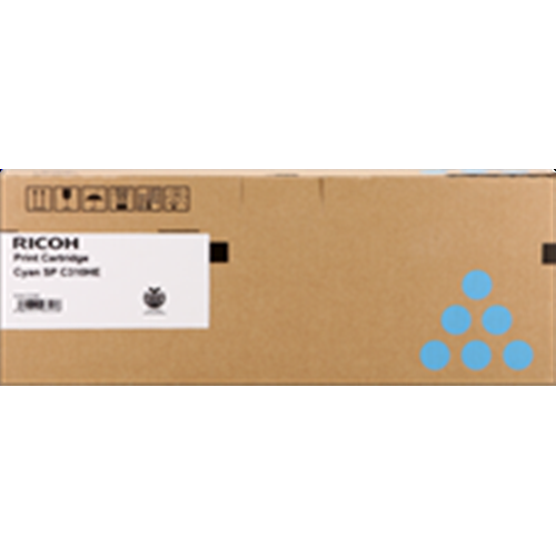 [407637] Toner ciano SPC-310HEC  6.000pg, alta capacità   /(cod. alt 406480,406492)