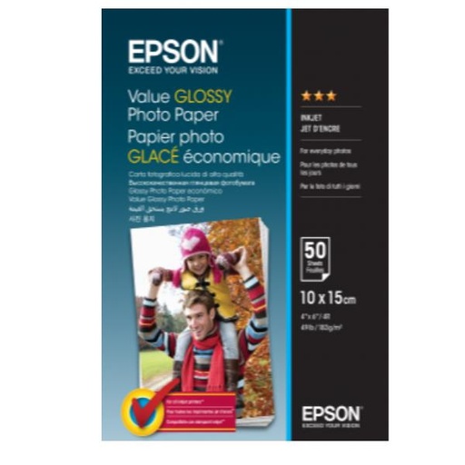 [C13S400039] VALUE GLOSSY PHOTO PAPER 10X15CM