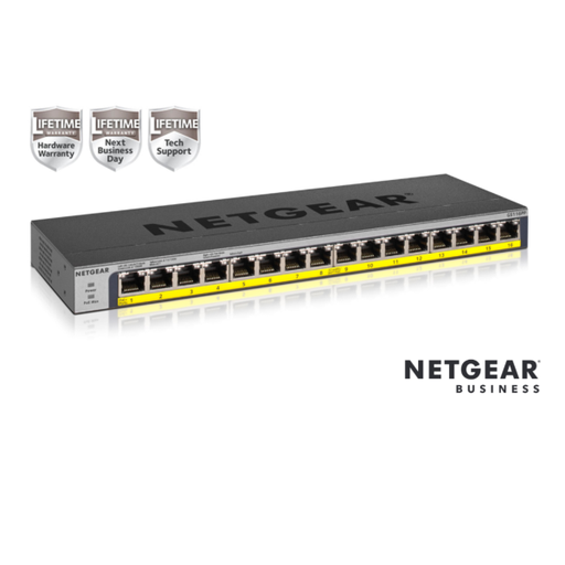 [GS116PP-100EUS] 16PT POE/POE+GIGABIT UNMANAGED SWCH