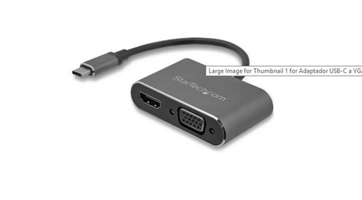 [CDP2HDVGA] ADATTATORE USB-C A VGA + HDMI