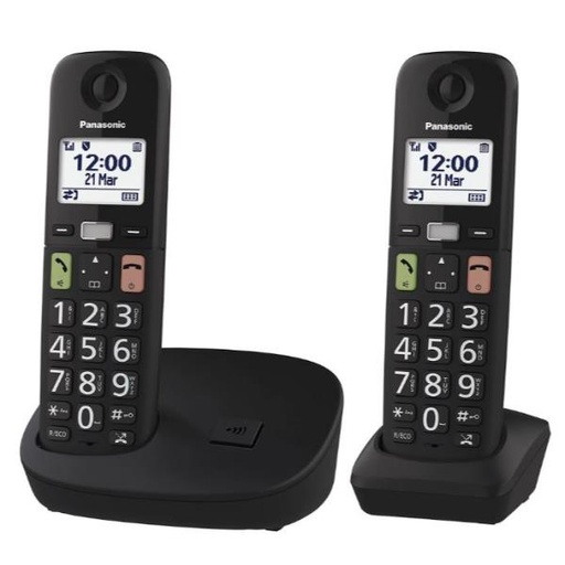 [KX-TGU112EXB] CORDLESS TGU112EXB TASTI GRANDI DUO