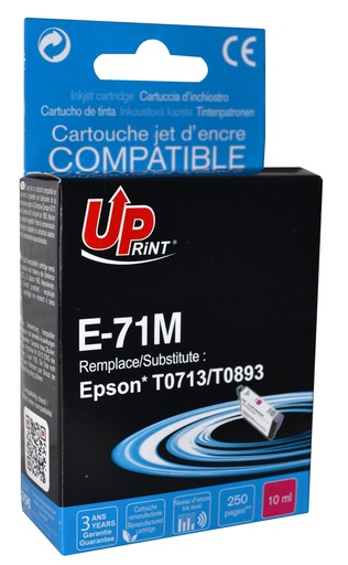 [EJ71MUPR] E-71M per EPSON T0713 T0893 Cartuccia inchiostro magenta 10 ml