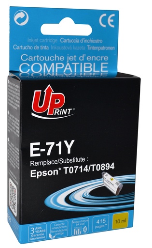 [EJ71YUPR] E-71Y per EPSON T0714 T0894 Cartuccia inchiostro giallo 10 ml