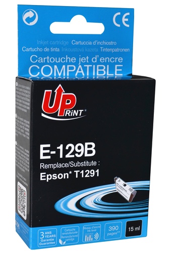 [EJ129BUPR] E-129B per EPSON T1291 Cartuccia inchiostro nero 14 ml