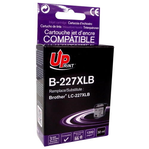 [BJ227XLBUP] PROMO SUL DISPONIBILE # B-227XLB Per BROTHER LC-227XLBK Cartuccia Inchistro nero 30ml