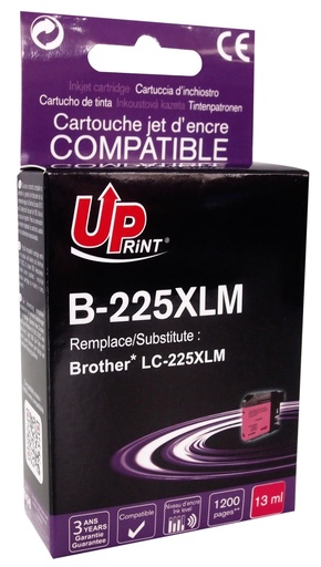[BJ225XLMUP] PROMO SUL DISPONIBILE # B-225XLM Per BROTHER LC-225XLM Cartuccia Inchistro magenta 13ml