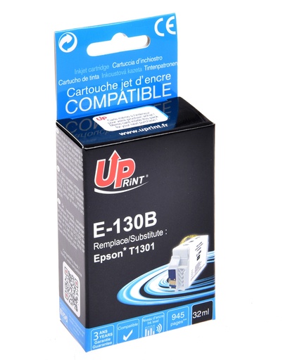 [EJ130BUP] E-130B Per EPSON T1301 Cartuccia Inchistro nero 25ml