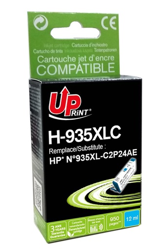 [HJ935XLCUP] H-935XLC per HP N.935XL cartuccia inchiostro ciano 12 ml