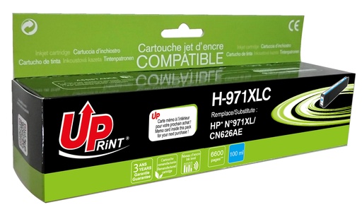 [HJ971XLCUP] H-971XLC per HP N.971XL Cartuccia inchiostro ciano 6.600pg
