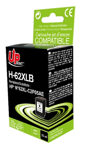 [HJ62XLBUP] H-62XLB per HP N.62XL Cartuccia inchiostro nero 20ml