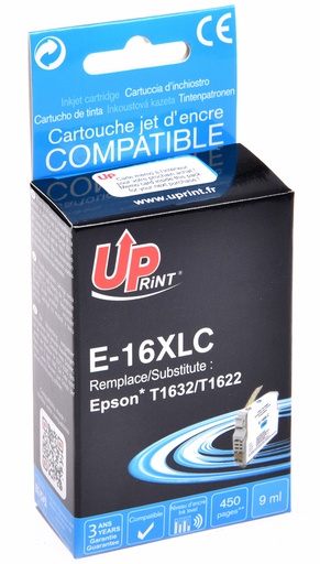 [EJ16XLCUP] E-16XLC per EPSON T1622 T1632 Cartuccia inchiostro ciano 9 ml