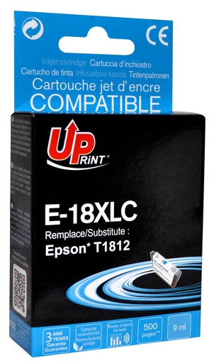 [EJ18XLCUPR] E-18XLC per EPSON T1802 T1812 Cartuccia inchiostro ciano 10 ml