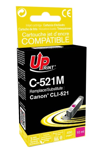 [CJ521MUPR] C-521M per CANON CLI-521 M Cartuccia inchiostro magenta 10 ml