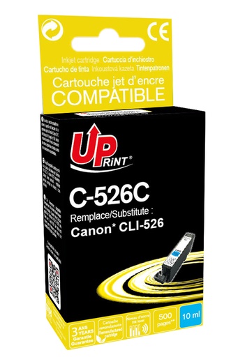 [CJ526CUPR] C-526C per CANON CLI-526 C Cartuccia inchiostro ciano 10 ml