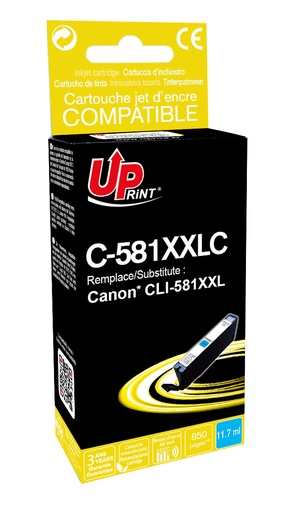 [CJ581XXLCUPR] C-581XXLC per CANON CLI-581XXL Ciano Cartuccia inchiostro 11,7ml