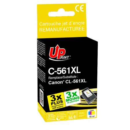 [CJ561XLUP] C-561XL per CANON CL-561XL Cartuccia inchiostro tricromia 18ml 600pg