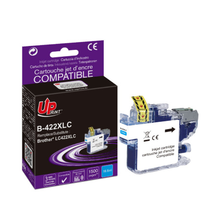 [BJ422XLCUP] B-422XLC per BROTHER LC-422XLC Ciano cartuccia inchiostro 1.500pg  16.6ml