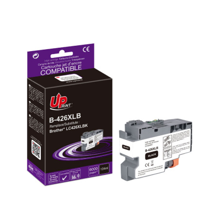 [BJ426XLBUP] B-426XLB per BROTHER LC-426XLBK Nero cartuccia inchiostro 6.000pg  124ml