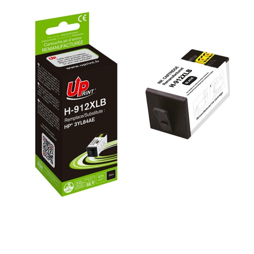 [HJ912XLBUPSMJ] H-912XL BK per HP 3YL84AE Cartuccia nera 825pg  30ml