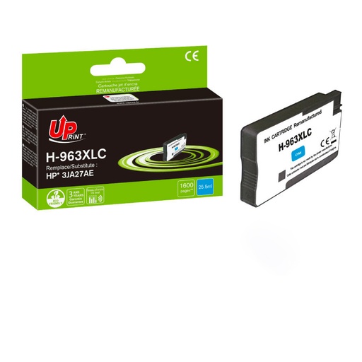 [HJ963XLCUPSMJ] H-963XL C per HP 3JA27AE Cartuccia ciano 1.600pg 25.5ml