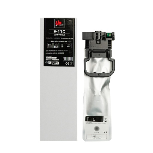 [EJ11CBUP] E-11C BK per EPSON C13T11C140 Cartuccia inchiostro nero 60ml