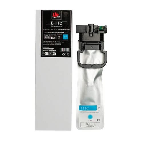 [EJ11CCUP] E-11C C per EPSON C13T11C240 Cartuccia inchiostro ciano 40ml