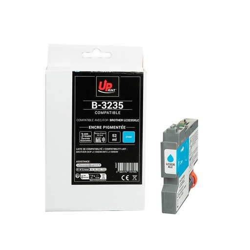[BJ3235XLCUP] B.3235C per BROTHER LC3233C-LC3235C cartuccia inchiostro ciano 52ml