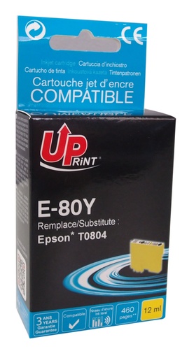 [EJ80YUP] E-80Y per EPSON T0804 Cartuccia inchiostro giallo 12 ml