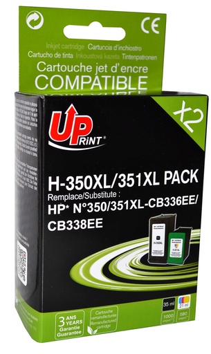 [HJ350XLUPP2] H-350XL/351XL Per HP N.350XL/N.351XL Multipack nero+tricromia