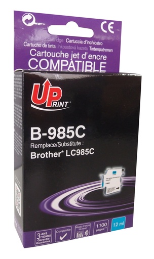 [BJ985CUP] B-985C per BROTHER LC-985 C Cartuccia inchiostro ciano 12 ml