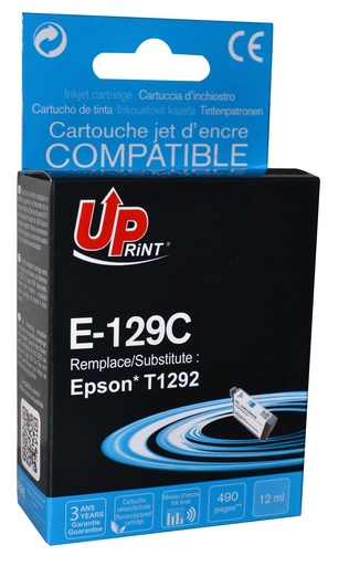 [EJ129CUPR] E-129C per EPSON T1292 Cartuccia inchiostro ciano 10 ml