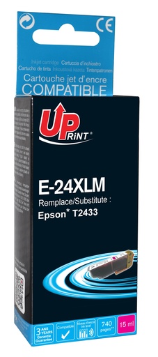 [EJ24XLMUP] E-24XLM per EPSON T2423 T2433 Cartuccia inchiostro magenta 15 ml
