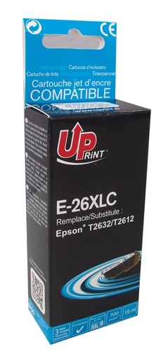 [EJ26XLCUP] E-26XLC per EPSON T2612 T2632 Cartuccia inchiostro ciano 15 ml