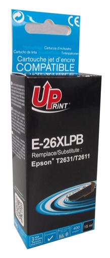 [EJ26XLPBUP] E-26XLPB per EPSON T2611 T2631 FOTO Cartuccia inchiostro nero 15 ml