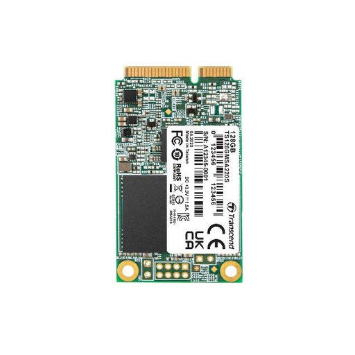 [TS128GMSA220S] 128GB, MSATA SSD, SATA3, 3D NAND
