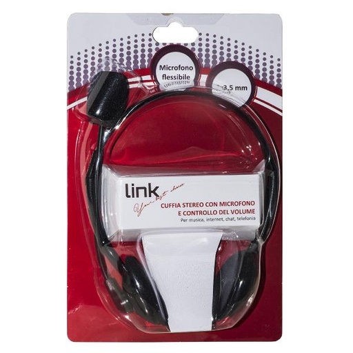 [LKHS02] CUFFIA CON MICROFONO 2 X 3.5"