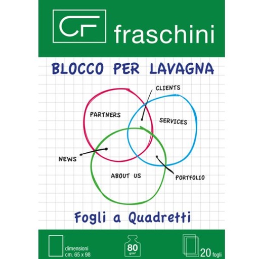 [BL-002] CF5BLOCCOQUADRETTI20 FOGLIF.TO66X95
