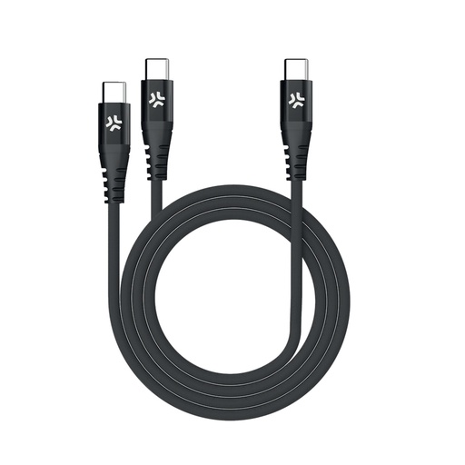 [USBC2USBCBK] USB-C TO 2 USB-C CABLE BK