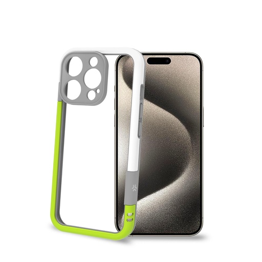 [BUMPER1079WHYL] BUMPER IPHONE 16 PRO WHITE/YELLOW